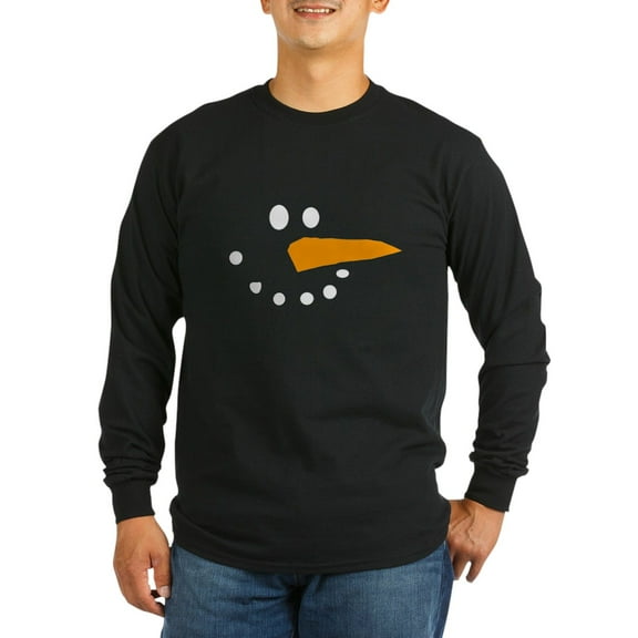 CafePress - Snowman Long Sleeve Dark T Shirt - Long Sleeve Dark T-Shirt