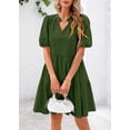 thumbnail image 3 of Vestido KIRUNDO Oyelet Summer para mujer con cuello en V y bolsillos, 3 of 9