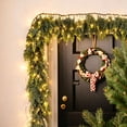 thumbnail image 2 of 59" Pre Lit Christmas Norfolk Pine Garland with LED Lights Artificial Greenery Mantel Decor for Indoor Home Fireplace Stairs Window Holiday Party Decoration, 2 of 9