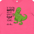thumbnail image 4 of Inktastic T-Rex Can't Clap Youth T-Shirt, 4 of 5