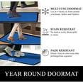 thumbnail image 7 of A1HC Indoor Outdoor Mat, Front and Back Entrance Welcome Mats, Front Door Patio Mats 18X30 Inches, Non-Slip Easy Clean Entrance Washable Doormat, Blue Waffle, 7 of 7
