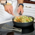 thumbnail image 4 of Impresserve 8.5" Disposable Plastic Silver Serving Tongs - 12 Count, 4 of 7