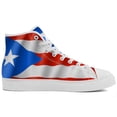 thumbnail image 4 of Aidianart Womens Puerto Rico Flag High Top Shoes High Top Canvas Sneakers Size 6.5, 4 of 5