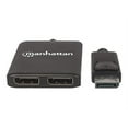thumbnail image 5 of Manhattan DisplayPort 1.2 to 2-Port DisplayPort 1.2 Splitter Hub with MST, 4K@30Hz, USB-A Powered, Video Wall Function, Black, Three Year Warranty, Blister - Video/audio splitter - 2 x DisplayPort, 5 of 5