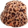 thumbnail image 6 of CoCopeaunts Cute Sweet Bucket Hat Girl Autumn Winter Leopard Pattern Plush Fisherman Hat Women's Keep Warm Thickened Basin Hat, 6 of 8