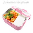 thumbnail image 3 of Electric Lunch Box Food Heater, 2 in 1 Portable Heated Lunch Box for Car Truck Home Work Adults Food Heating, Leak Proof, 1.5L Stainless Steel Container, 12V/24V 35W, 3 of 5
