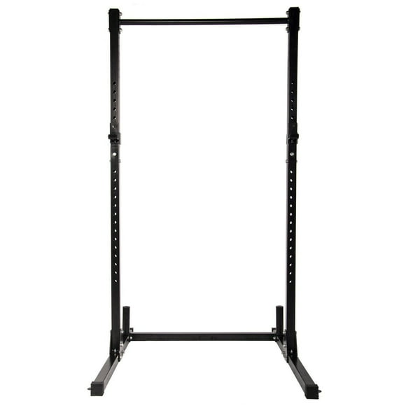 Support de squat réglable multifonctions Everyday Essentials d'une capacité de 500 livres avec barre de traction et supports de poids