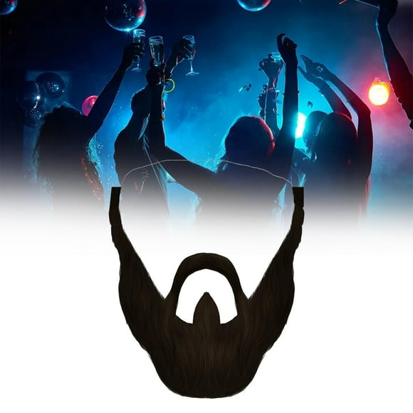 Fake Beard Costume Accessories Halloween Cosplay for Women Men Fake Mustache