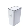thumbnail image 4 of Cubo de basura de plástico cuadrado para uso doméstico, gran capacidad, sellado con tapa, tipo prensa, cubo de basura, cubo de basura de cocina ecológico, 4 of 5