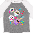 thumbnail image 4 of Inktastic Day of the Dead Owl Sugar Skulls and Guitar Boys or Girls Long Sleeve Baby Bodysuit, 4 of 5