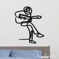 thumbnail image 4 of Handmadetneonsign Guitarist Line Art Wall Sign, Guitarist Metal Sign Wall Decor, Entertainment Metal Decor, 4 of 5