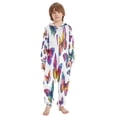 thumbnail image 2 of Vzayyk 4T-14Y Size Aviliable Cozy One-Piece Footless Sleeper Pajama Gorgeous Butterfly, 2 of 8