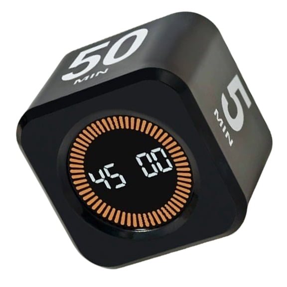 Digital Countdown Productivity Timer LED Display Gravities Sensors Timer Time Management Tool for Students Use