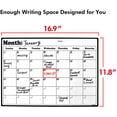 thumbnail image 5 of Futhstar Fridge Calendar Magnetic Dry Erase Calendar Whiteboard Calendar for Refrigerator Planners 16.9" x 11.8", White, 5 of 7