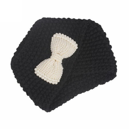 

Sunhillsgrace Baby Care Children Baby Girls Knitting Hat Beanie Turban Head Wrap Cap Pile Cap BK