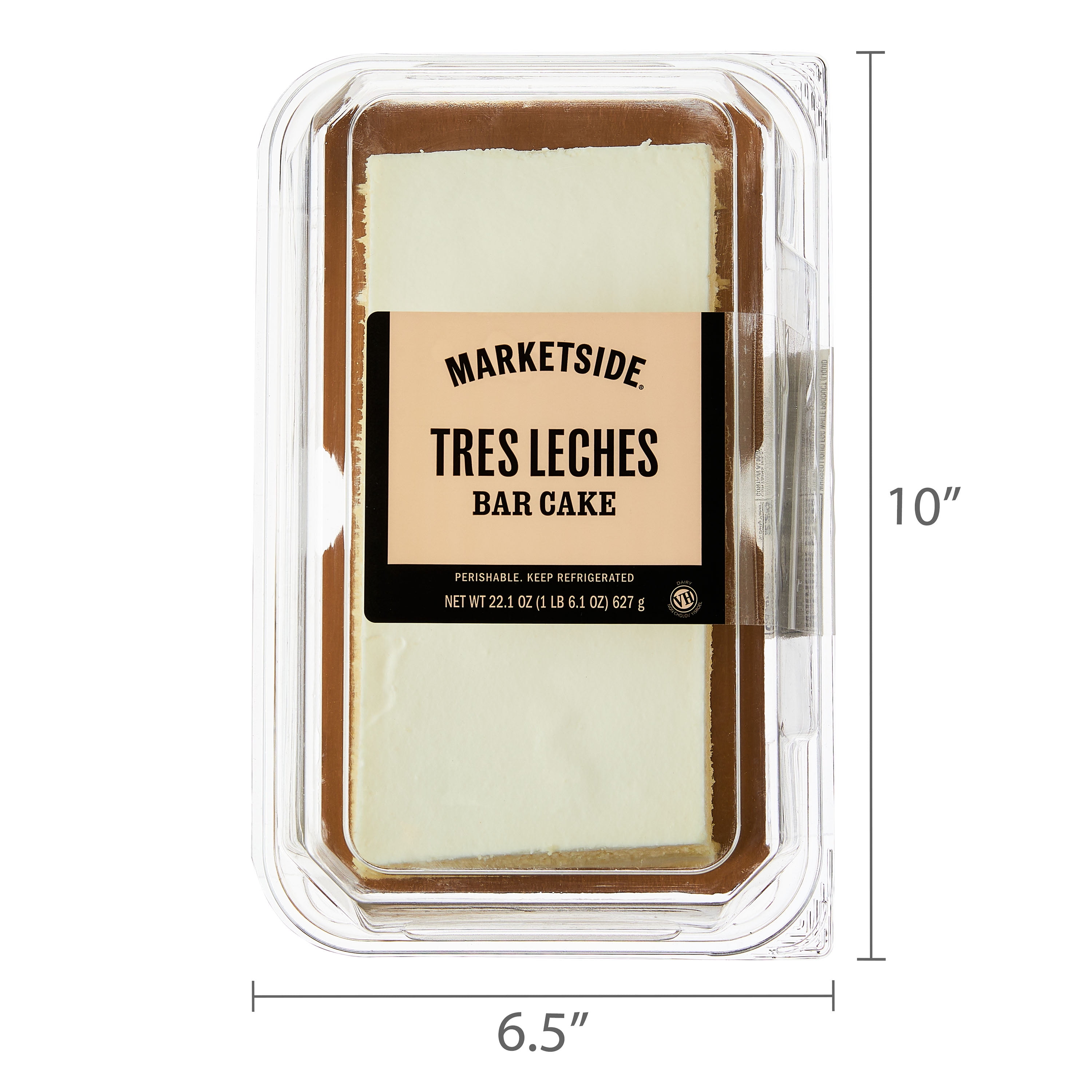 Marketside Tres Leches Bar Cake, 22.1 oz (Refrigerated)