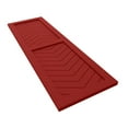 thumbnail image 6 of Ekena Millwork 18"W x 46"H True Fit PVC Two Panel Chevron Modern Style Fixed Mount Shutters, Fire Red (Per Pair - Hardware Not Included), 6 of 9