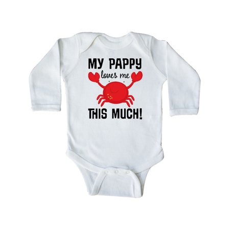 

Inktastic My Pappy Loves Me gift Gift Baby Boy or Baby Girl Long Sleeve Bodysuit