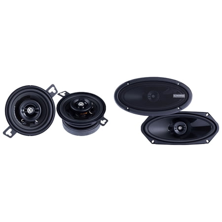 Memphis Audio Power Reference PRX - 4x10 Drop-In Coaxial Speakers w/ PRX 3.5 Coaxial Bundle