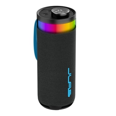 JLab Go Party Speaker - Black; Bluetooth Portable Speaker with RGB Lighting, 10W