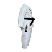 Fadi Sports Excellence Kimono Series Kids Brazilian Jiu-Jitsu Gi - Premium BJJ Gi Uniform for Young Warriors - White M00