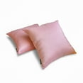 thumbnail image 2 of The HomeCentric Decorative Lumbar Pillow Cover Light Pink Pack Of 2, 12"x18" (30x45 cm) Art Silk Plain & Solid Oblong Pillow Cover, Solid Modern Style - Light Pink Luxury, 2 of 5