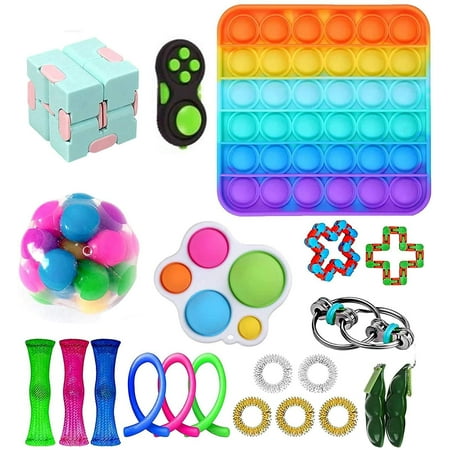 Loliuicca Sensory Fidget Toys Pack for Kids or Adults Figetget Toys Pack Hand Toys Stress Anxiety Relief