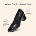 thumbnail image 6 of DREAM PAIRS Women's Pumps Low Chunky Block Heel Dress Shoes Closed Round Toe Comfortable Heels, 6 of 6