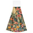 thumbnail image 7 of Yayeee Kitchen Hanging Hand Towels Set of 2 with Loop Bathroom Absorbent Tie Towel, Floral Mushroom, 7 of 7