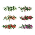 thumbnail image 4 of Advancent Planta de flores artificiales, rosas falsas, plantas decorativas, rosas colgantes, autoensamblaje para fiesta, restaurante, decoración Decoración Rosa roja, 4 of 6