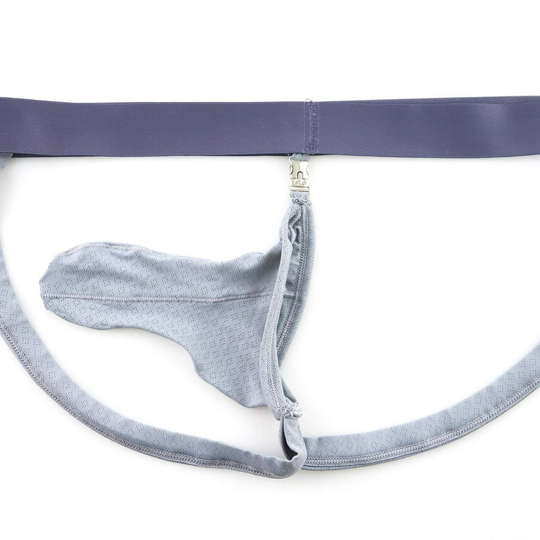 Lopecy-Sta Men's Solid Color Low Waist Briefs Underpants Men's Underwear  Discount Clearance Mens Boxer Briefs Gray - L 