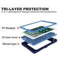 thumbnail image 3 of iPad Air 2 Shockproof Case, iPad Pro 9.7 Case, Dteck Heavy Duty Rugged 3 Layer Full Body Protection Case Kickstand with Shoulder Strap, Hand Strap, Navy/Blue, 3 of 7