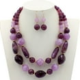 thumbnail image 4 of Dosaele 1 Set Layered Necklace Retro Design Jewelry Accessories Double Strand Statement Necklace Hook Earrings Set for Party, 4 of 8