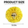 thumbnail image 2 of TELOLY Baby Bonnet Adjustable Size Bonnet Child Hair Bonnet,Yellow, 2 of 5