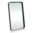 thumbnail image 5 of Hanging Mirror Aluminum Alloy Round Corner Deep Mirror 36"*24",Black, 5 of 5