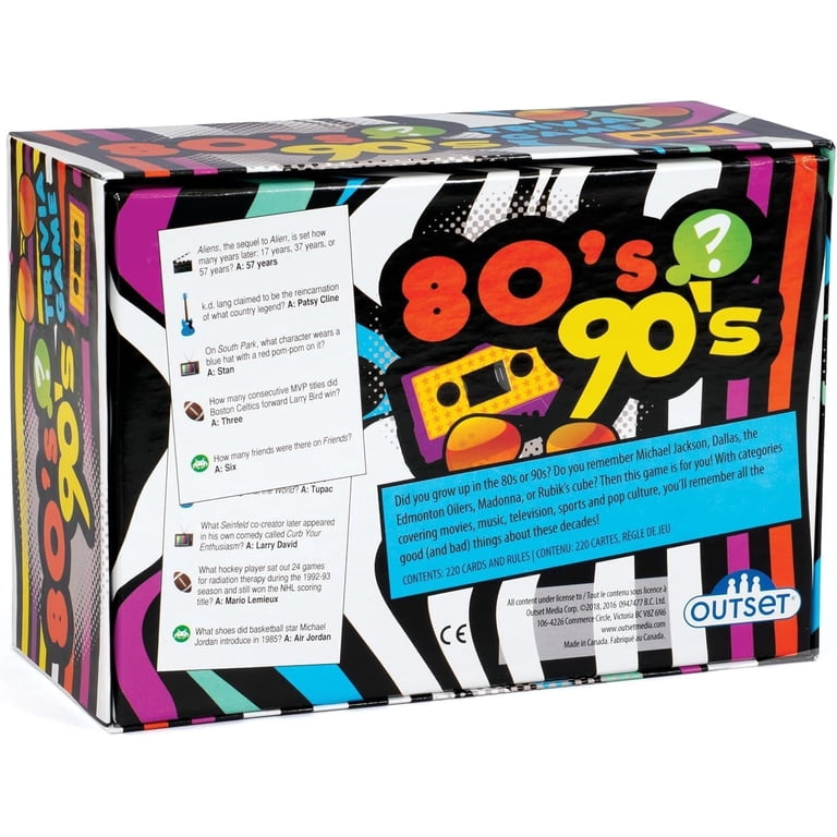 80's90sレコード100枚セット 80's 90's Trivia - Includes 220 Cards with Over 1200 Fun Questions