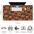 thumbnail image 5 of Long Mouse Pads for Desk,Classic Halloween Pumpkins Pattern Desk Mats on Top Of Desks, Desk Mouse Pad Extra Large with 3mm Non-Slip Base and Stitched Edge for Gaming,Office,Work,Home 47.3"x23.6", 5 of 6