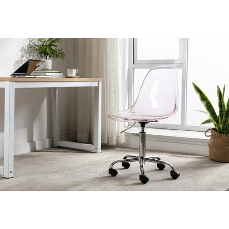 luccalily clear acrylic rolling chair product