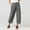 Gray, variant on Itsame Womens Loose Long Pants Solid Color Relaxed Cotton High Waisted Wide Leg Sweatpants Gray Size L