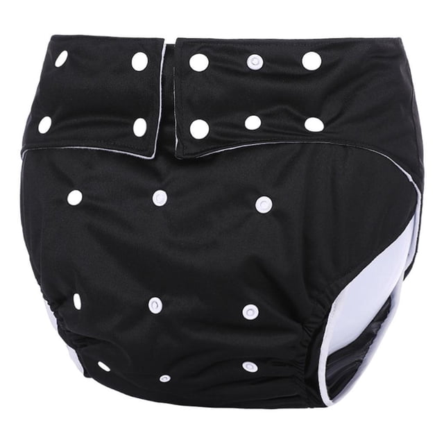 Minnieouse Adult Diaper Washable Incontinence for Old Odor Waist Large Free People Size masajeadores Negro