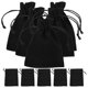 thumbnail image 1 of Small Drawstring Pouch For Jewelry Holding DIY Projects Lightweight Black 10Pcs, 1 of 5