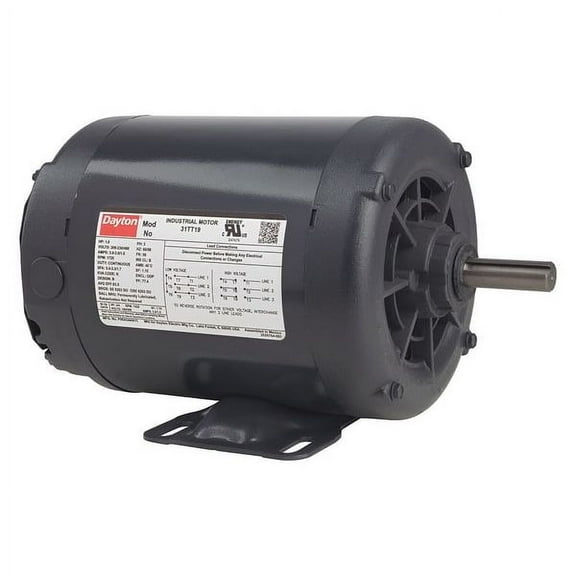 Dayton GP Motor,1/2 HP,1,140 RPM,230/460V AC,56 31TT11