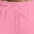 thumbnail image 4 of Men's Cotton Elastic Waist Sweatpants - Baggy, Wide Leg, Lounge Pants with Pockets for Daily Wear Pink 3XL, 4 of 7