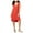 Red - lavacombo, variant on Rachel Roy Womens Craped Cross Back A-line Dress, Red, 2