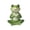 C, variant on Small Frog Statue Miniature Garden Frog Ornament Resin Cute Frog Figurine for Indoor Outdoor Tabletop Planter Fairy Garden