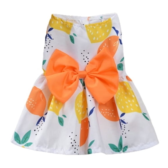 Floral Dog Dress Cute Dog Skirt Pet Dress Summer Pet Clothes for Puppy Small Cats, Denbek Soft, Sleeveless Floral Pet Dress for Small Dogs, Cats, and Puppies