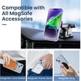 thumbnail image 3 of Clear Case Compatible with iPhone 13 Case & iPhone 14 Case, Magnetic Case with Built-in Magnets, Crystal Clear Hard PC Back + Soft TPU Frame Slim Cover for iPhone 13 / iPhone 14 6.1" - Clear, 3 of 9