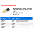 thumbnail image 2 of Water Temperature Sensor - Compatible with 2006 - 2008 Dodge Charger Sedan 4-Door 2007, 2 of 2