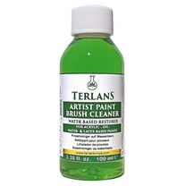 TERLANS Art Paint Brush Cleaner & Restorer, 3.38 fl oz (100 ml) | For Removing Dried Acrylics/Oil Paint from Bristles and Painting tools