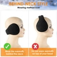 thumbnail image 5 of REDESS Ear Warmers for Men and Women Polar Fleece Kint Foldable Winter EarMuffs-2 pack, 5 of 7